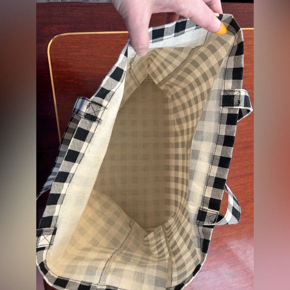 Sézane Checkered Tote Bag - Picture 4 of 9